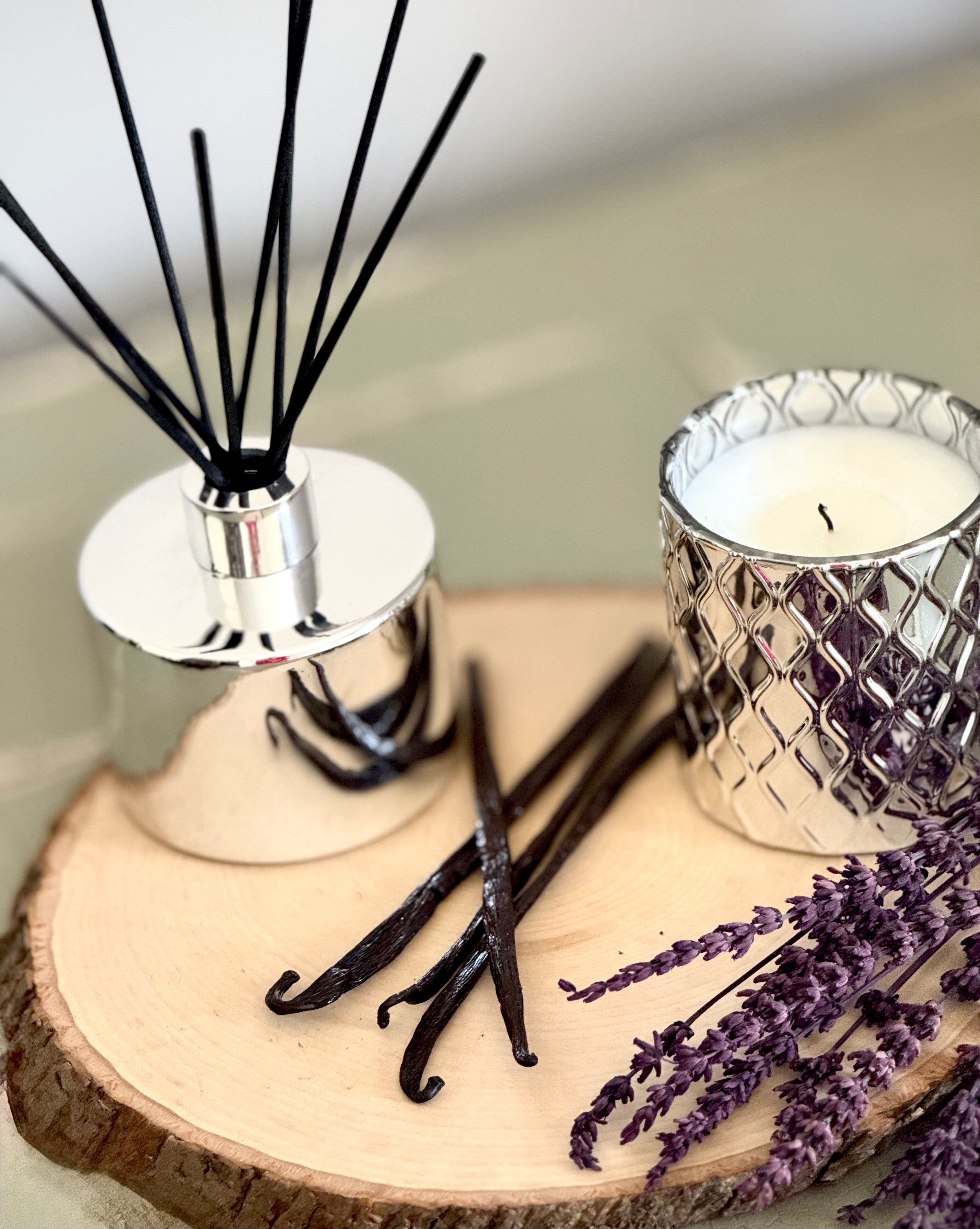 Silverscape Reed Diffuser – Lavender & Vanilla Bliss, side view