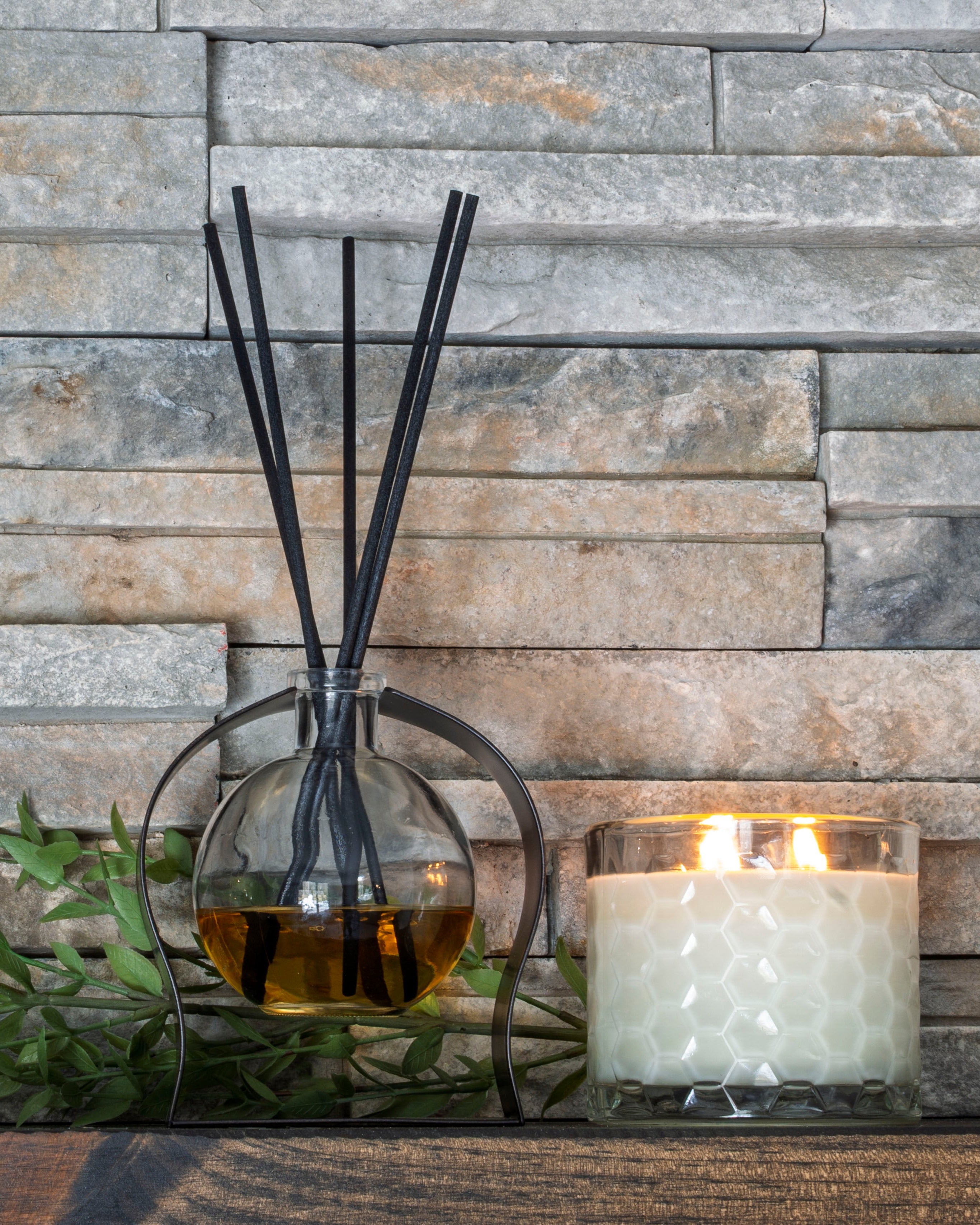 Radiance Reed Diffuser - Cabana Daydream side view, elegant silhouette