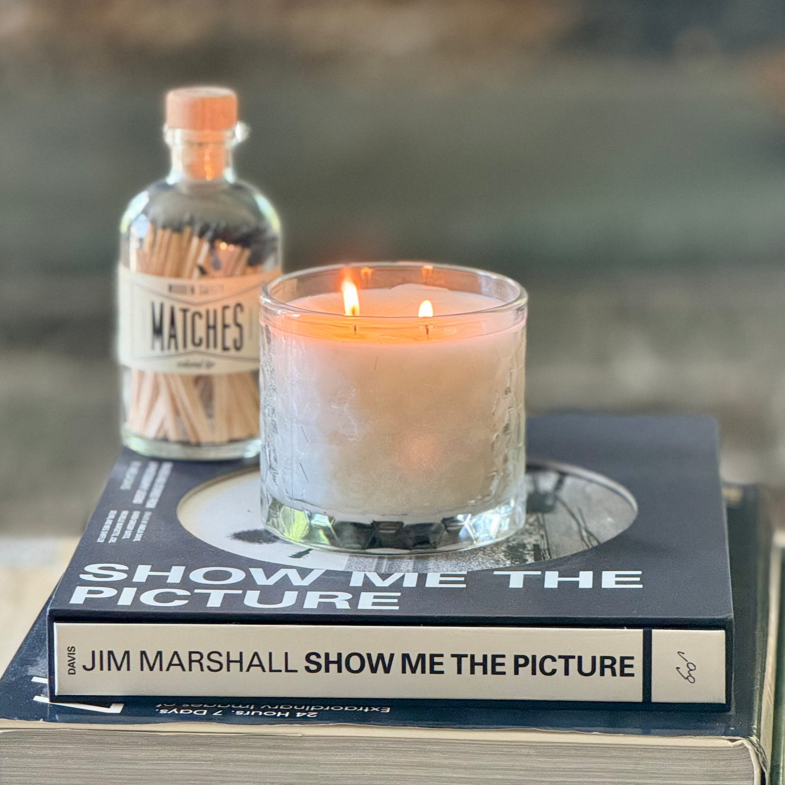 Luxury candle in a glass jar from our radiance collection