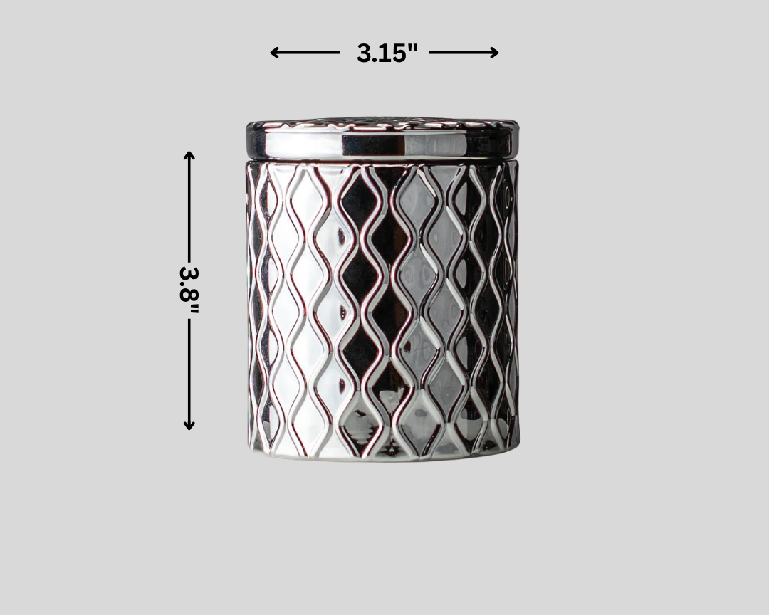 Silverscape Candle – Whimsical Morning Bliss, 3.8” tall, 3.15” wide