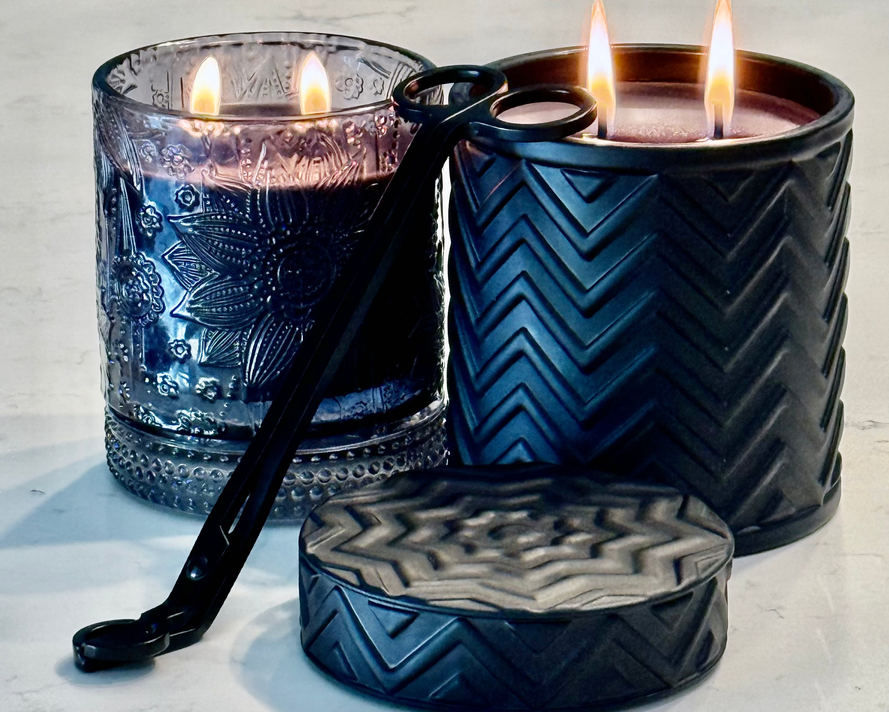 Night Bloom Candle – Ember's Embrace, front view with modern design