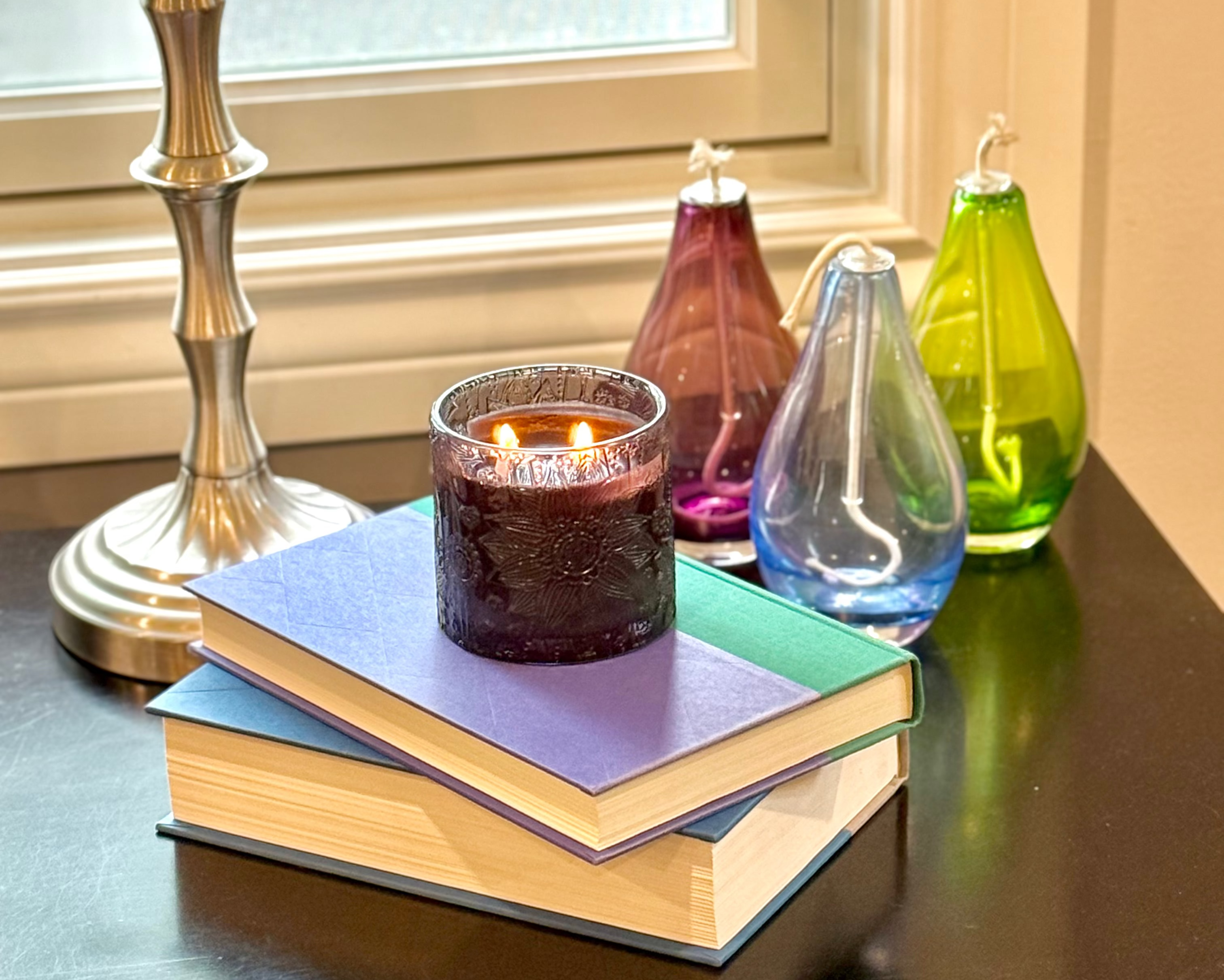 Night Bloom Candle – Enchanted Plum – Side