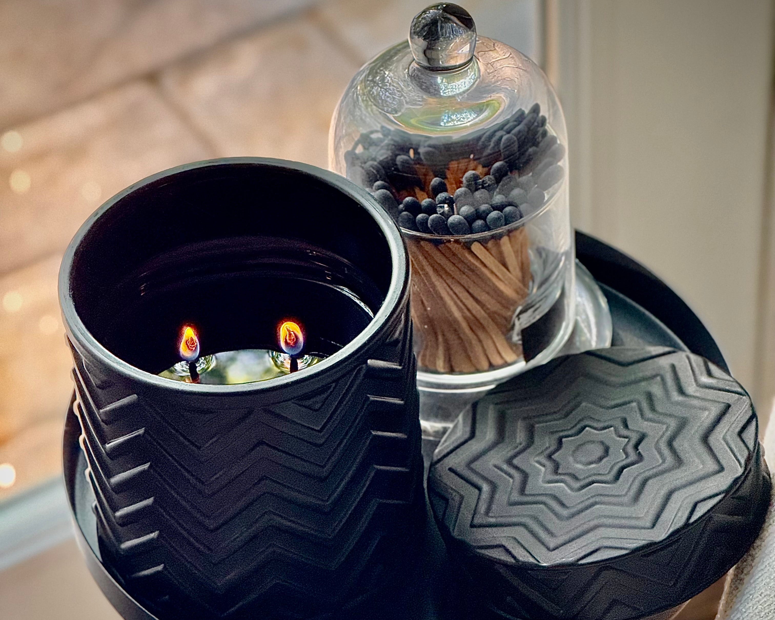 Onyx Moon Candle – Top View