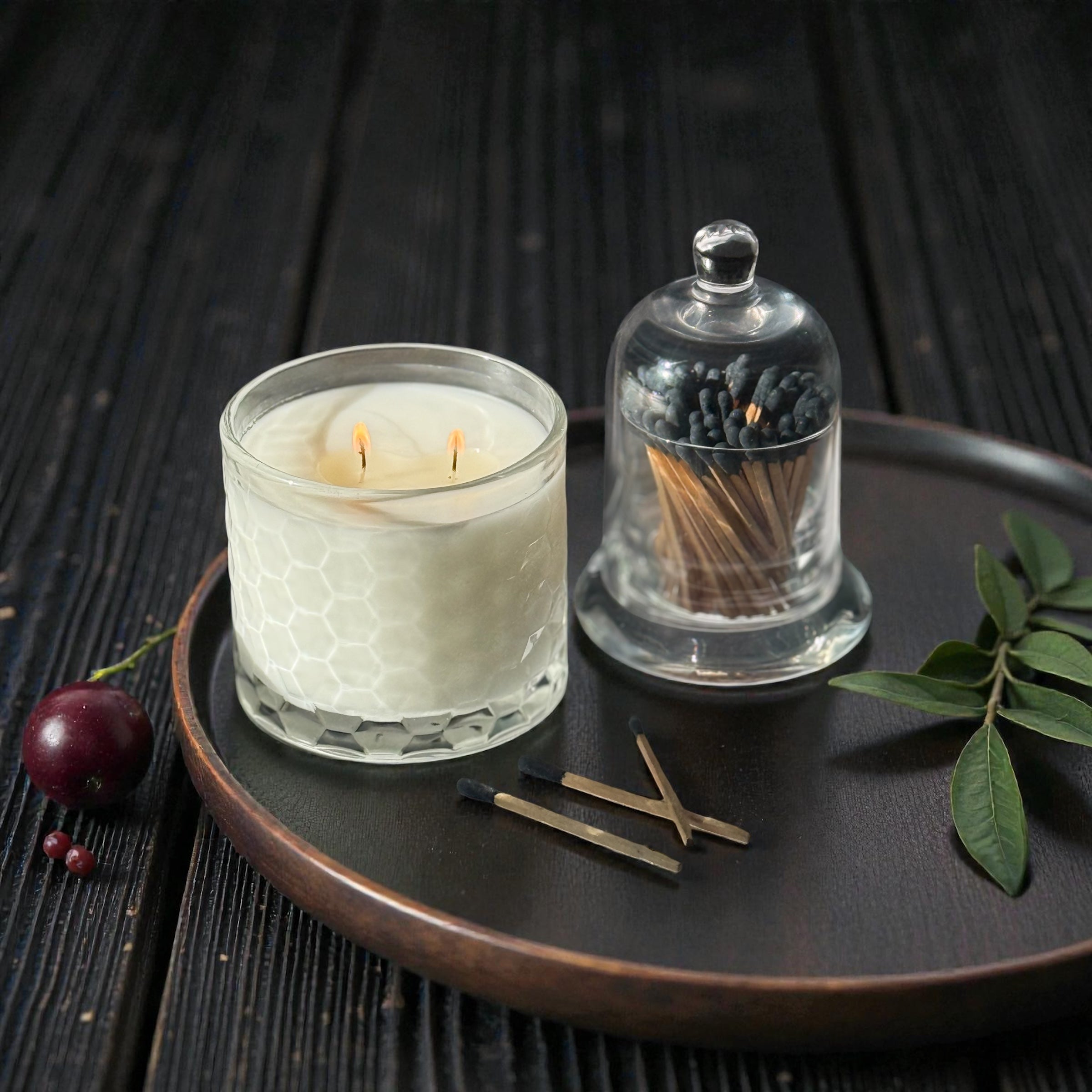 HexaGlow Candle | Cashmere Suede