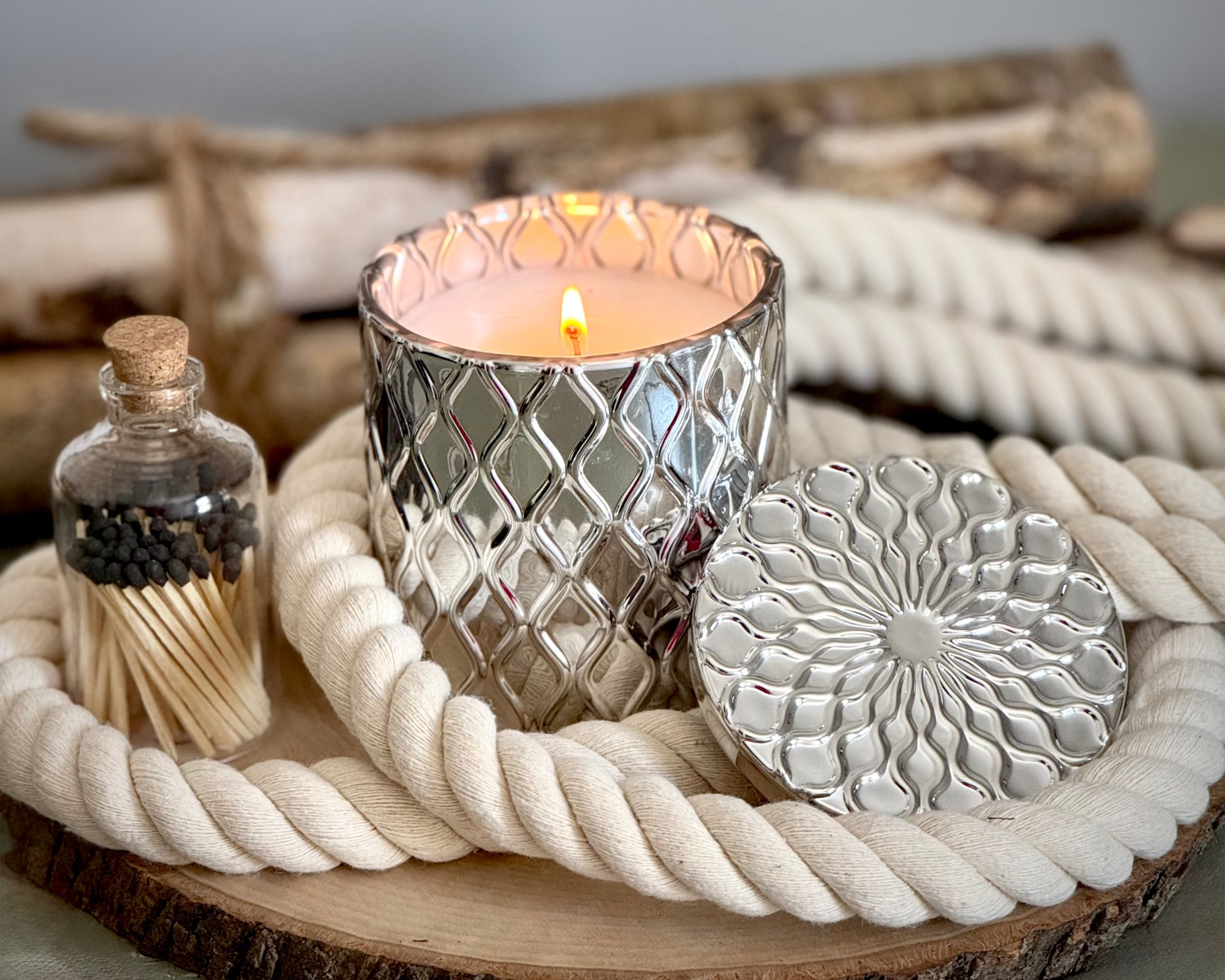 Silverscape Candle – Amber Coast