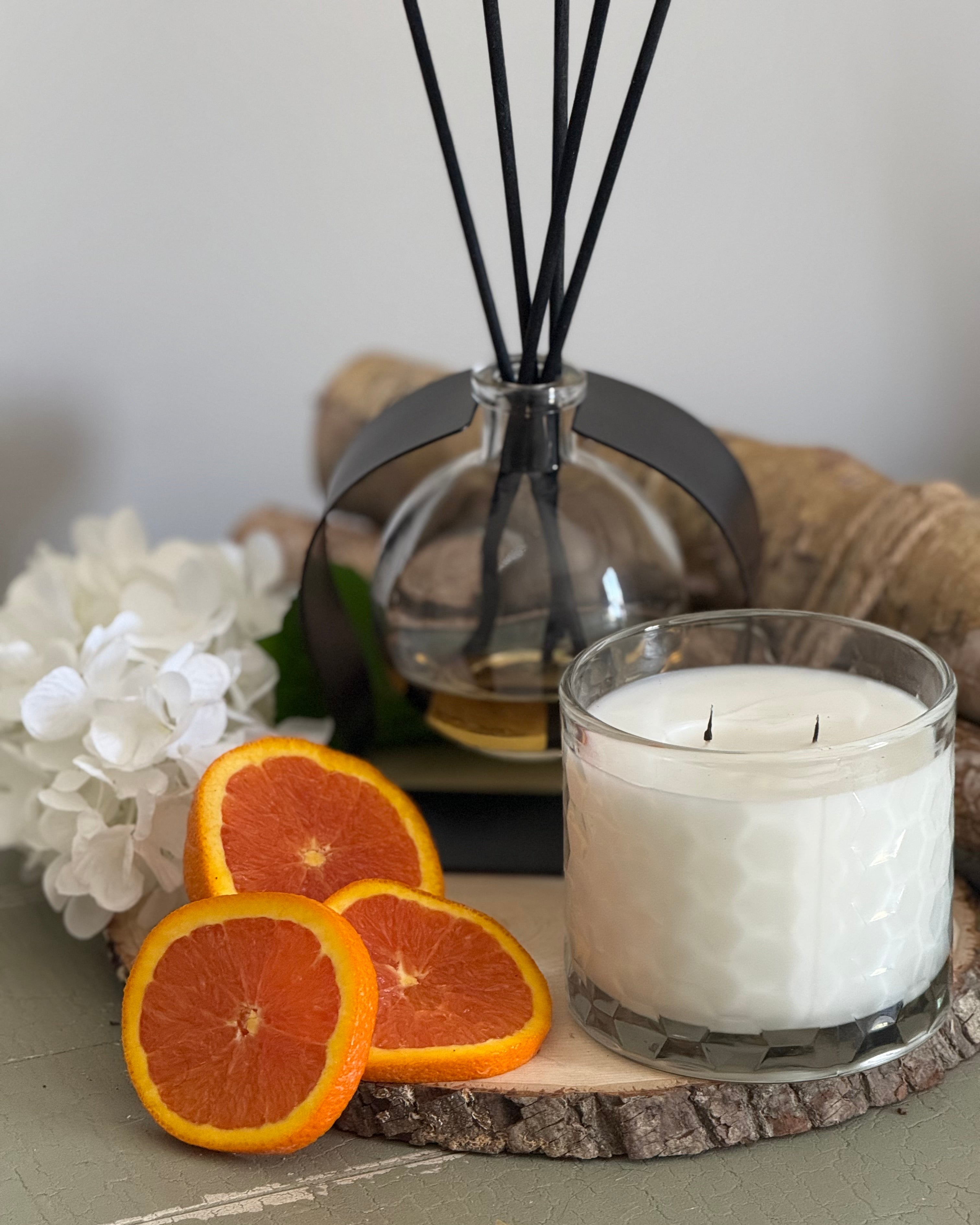 Radiance Reed Diffuser - Amalfi Neroli Breeze scent, front view