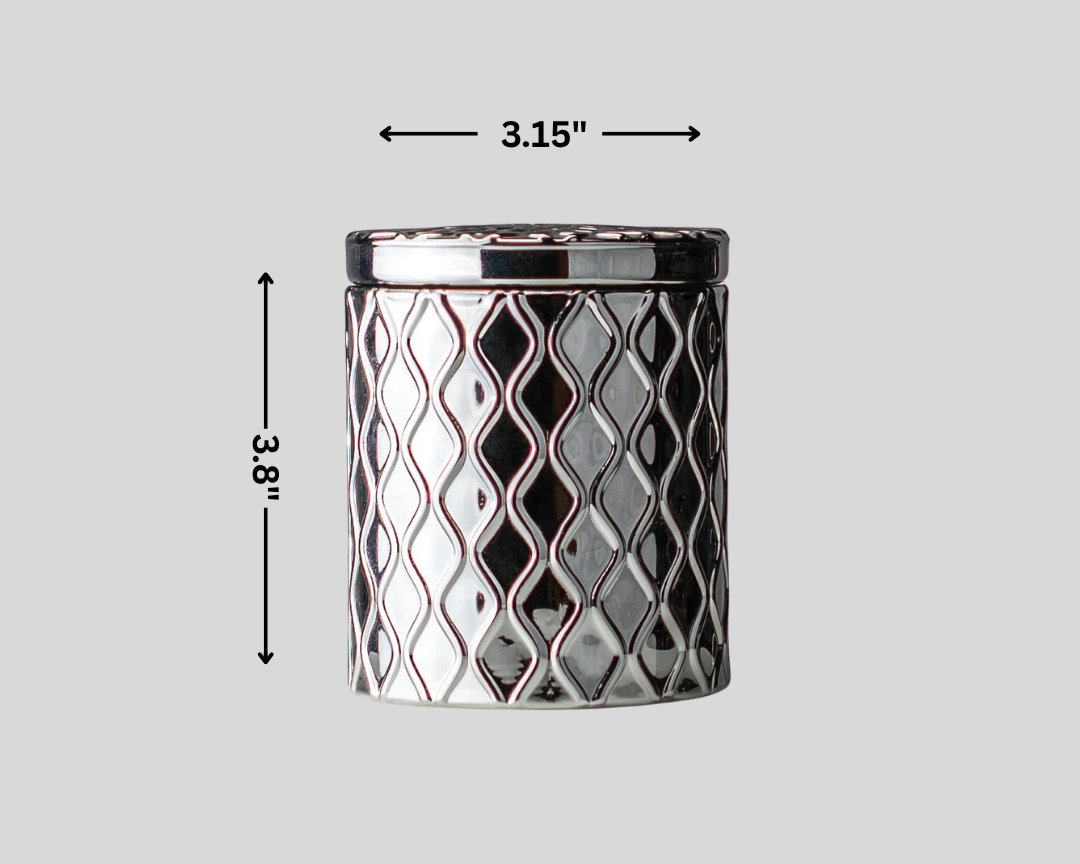 Silverscape Candle – Lavender & Vanilla Bliss, 3.8” tall, 3.15” wide
